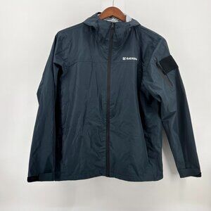 BaerSkin Mens Dark Blue Tactical Waterproof Rain Jacket Size MD NWT
